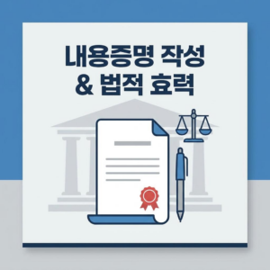 내용증명 작성 방법 및 법적 효력