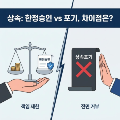 상속 한정승인과 상속포기 차이점