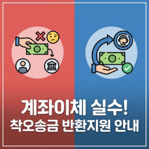 계좌이체 실수 대처법, 착오송금 반환지원 제도로 돈 돌려받는 절차와 조건