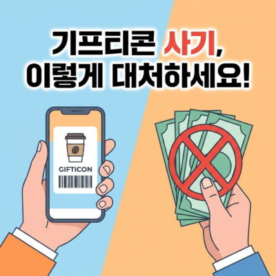 기프티콘상품권 재판매 사기 대처법