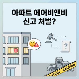 아파트 에어비앤비 운영, 이웃 신고 시 처벌 수위와 적법 요건