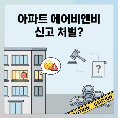 아파트 에어비앤비 운영, 이웃 신고 시 처벌 수위와 적법 요건
