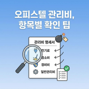 오피스텔 관리비 항목별 적정성 확인법 2 오피스텔 관리비 폭탄 - 항목별 적정성 확인법