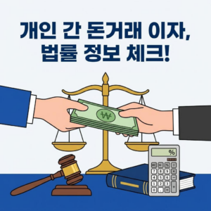개인 간 돈거래 이자 법률 정보