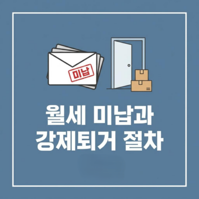 월세 미납과 강제퇴거 절차